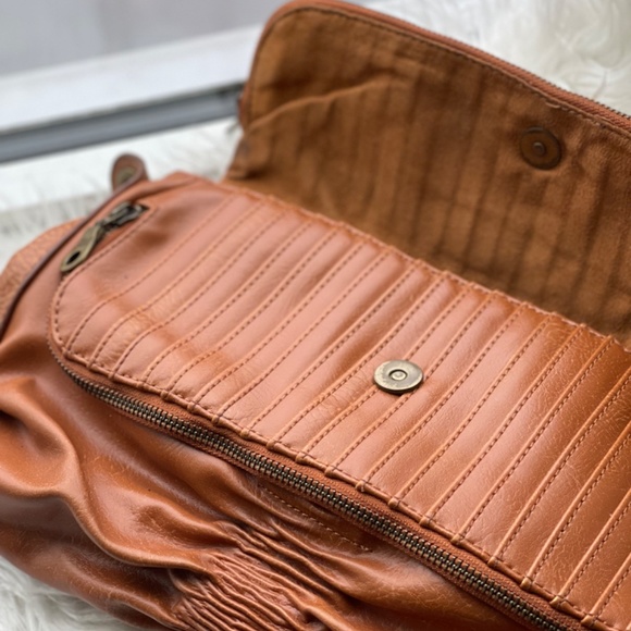 Tan Matt & Nat Crossbody Purse with Brass Accents - Picture 2 of 7